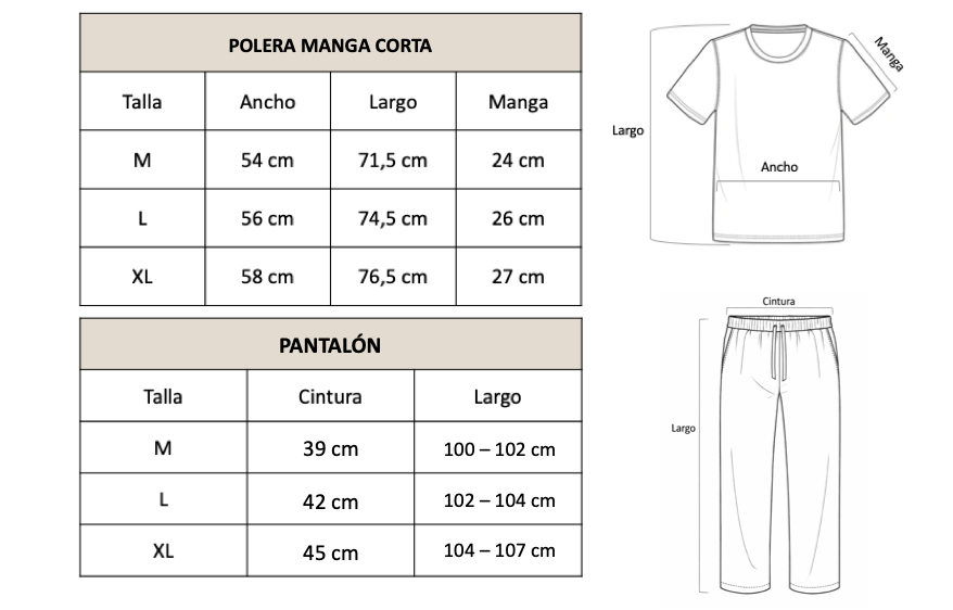 Pantalón celeste clásico polera azul manga corta