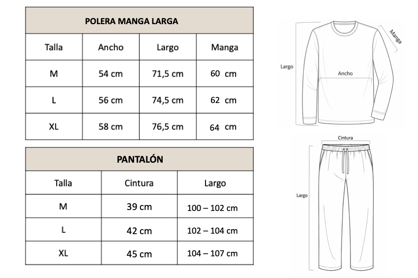 Pantalón celeste clásico polera azul manga larga