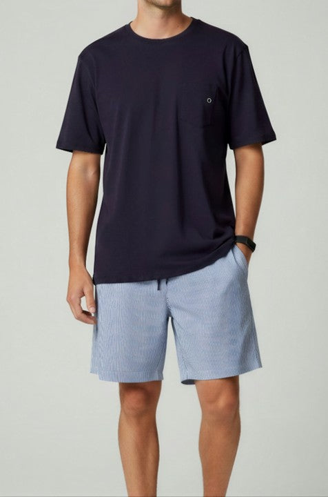 Pijama corto azul marino - Adulto
